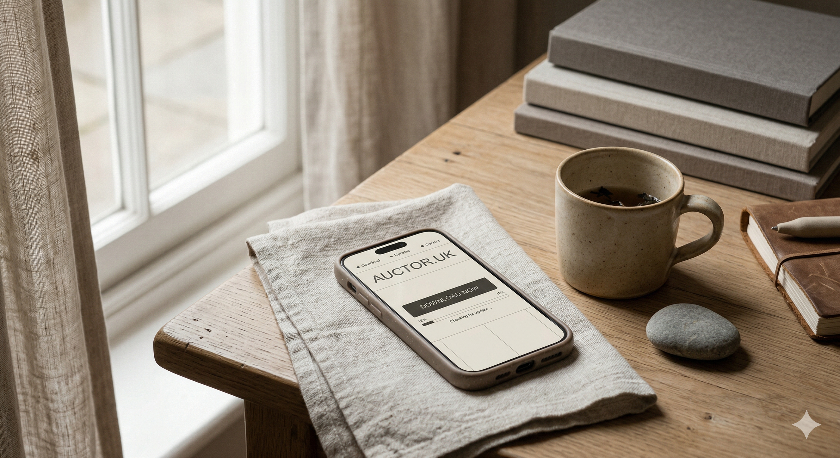 AuctorServ running a local AI model on an Android phone